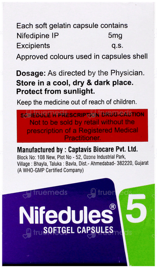Nifedules 5 Capsule 10